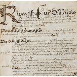 Yorkshire (West Riding), Kippax.- Court Roll of the Manor of Kippax in the Honour of Pontefract, …