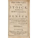 Le Grand (Antoine) Man without passion: or, the wise stoick, according to the sentiments of …