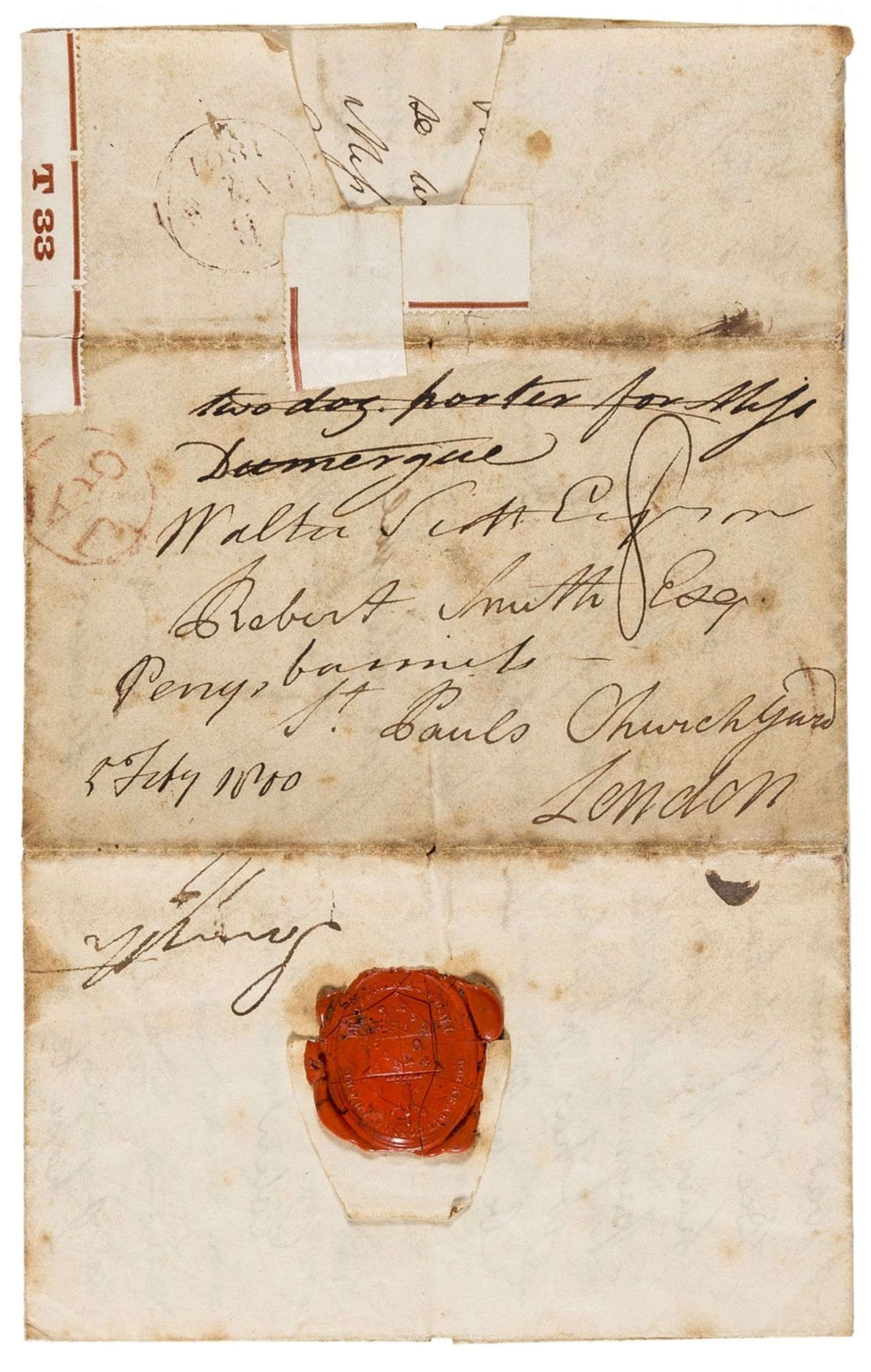 Scott (Sir Walter) Autograph Letter to Robert Smith in St Paul's Churchyard, 1800, on the recovery … - Image 2 of 2