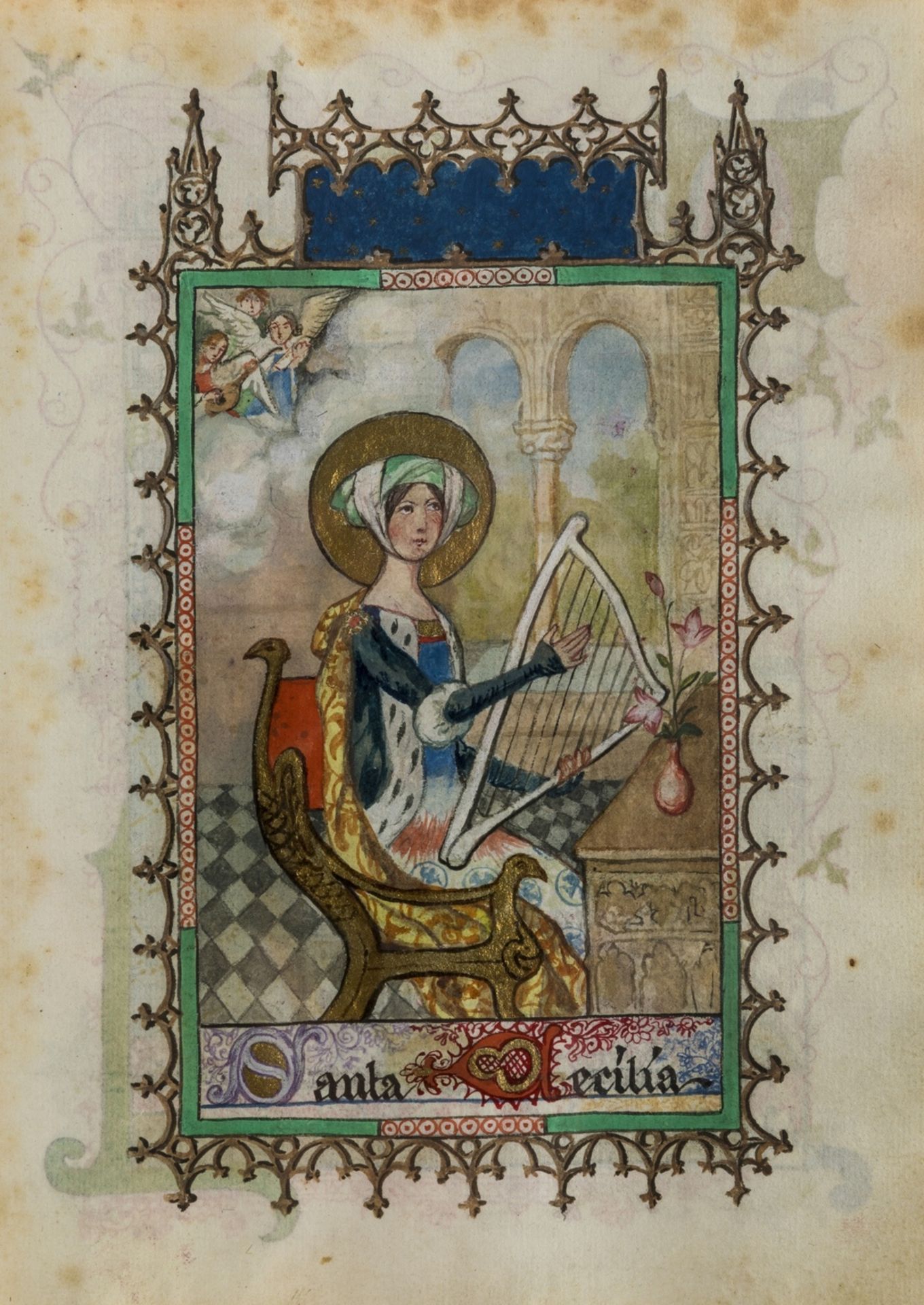 Illuminated prayer book.- Maria Carcer y Trigueros... Santa Misa y Oraciones, illuminated … - Bild 10 aus 11