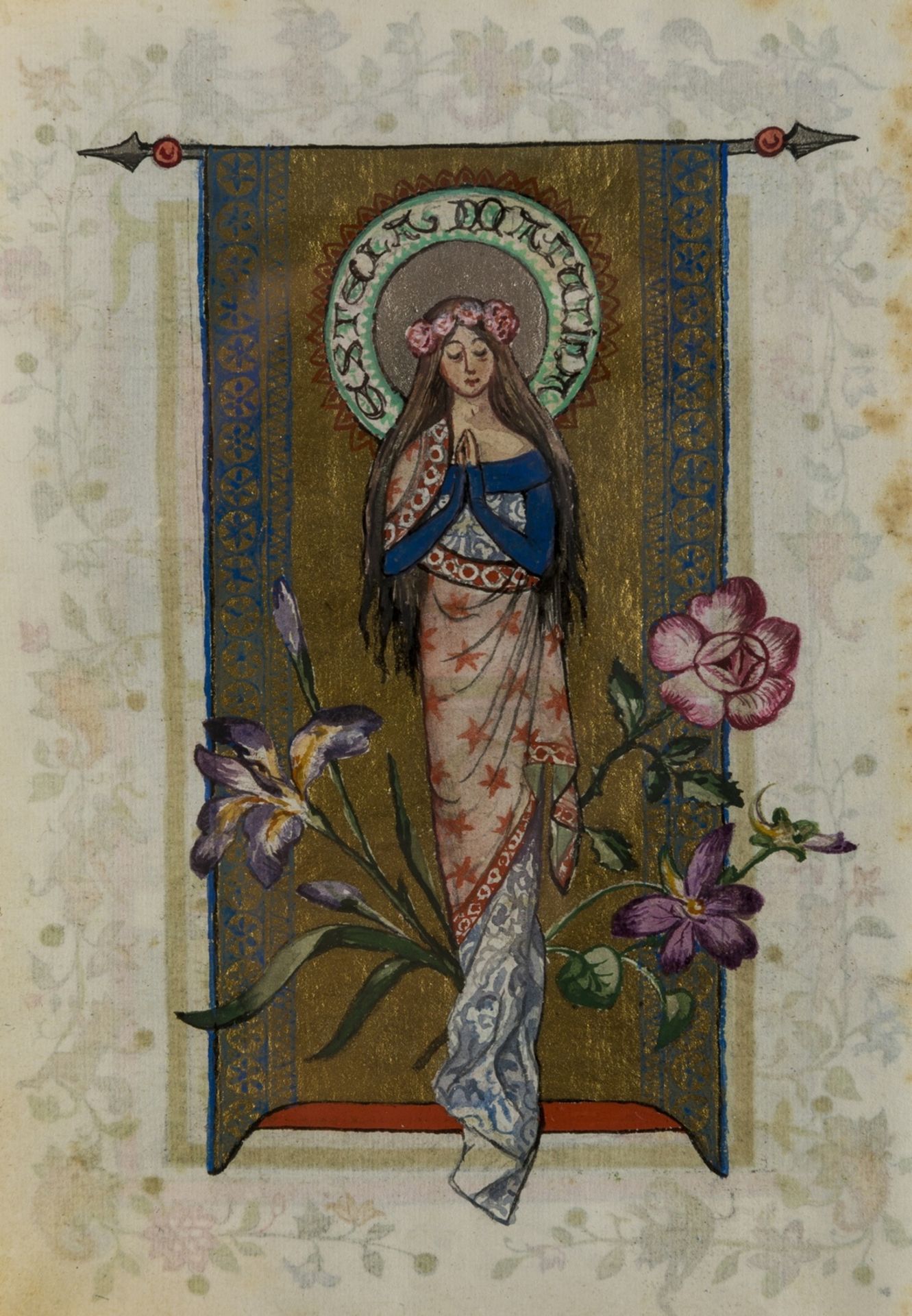 Illuminated prayer book.- Maria Carcer y Trigueros... Santa Misa y Oraciones, illuminated … - Bild 8 aus 11