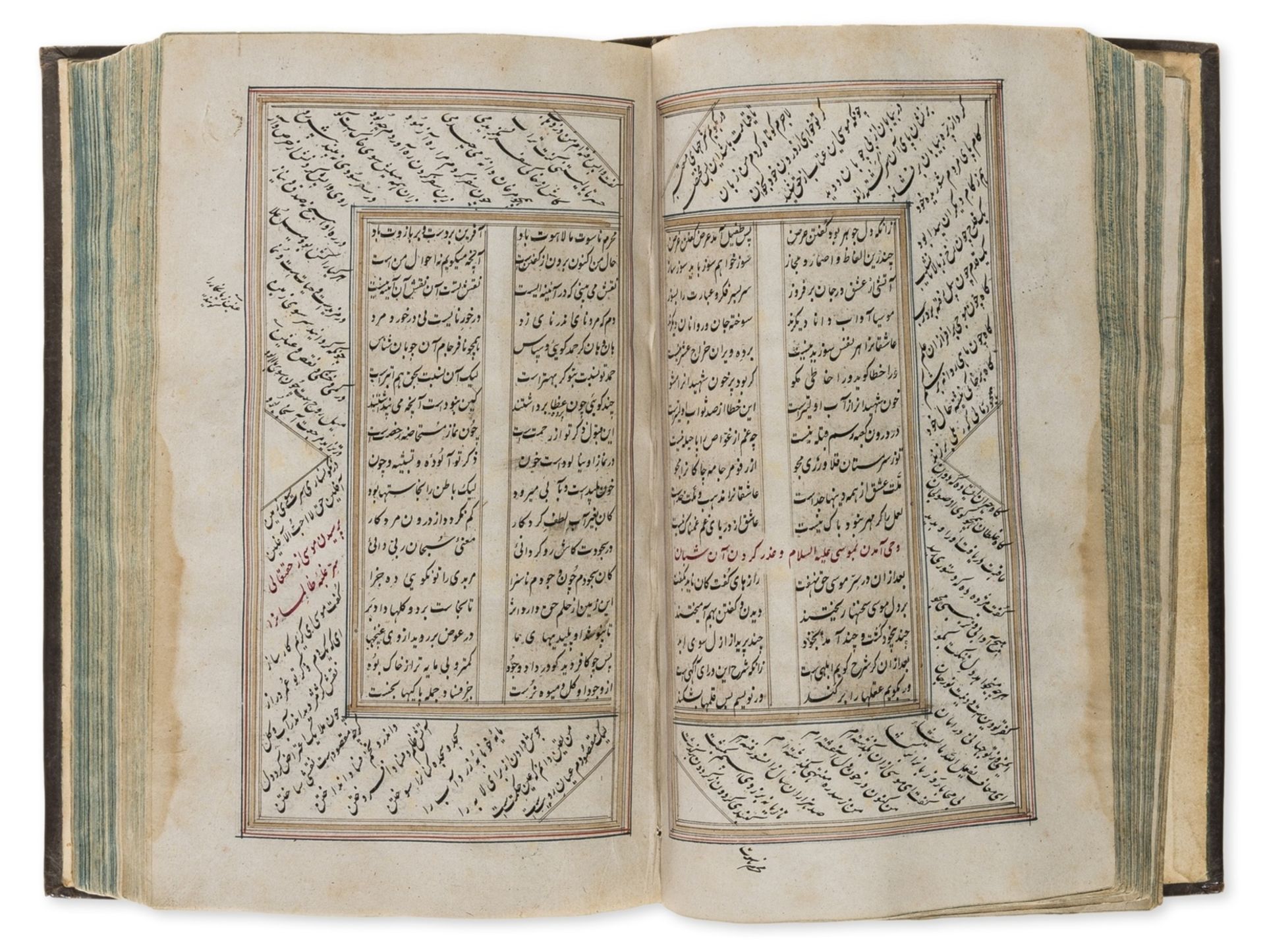 Persian manuscript.- Rumi (Jalal ad-Din) Masnavi [Sufi Poetry], copied by the scribe Ahmadallah, … - Image 3 of 6