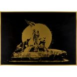 Banksy (b.1974) Gold Flag