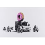 Banksy (b.1974) Donuts (Strawberry)