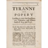 Popish Plot.- L'Estrange (Sir Roger) Tyranny and Popery, second edition, 1680; bound with 12 others.