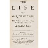 Walton (Izaak) The Life of Mr. Rich. Hooker, first edition, 1665; and 2 others (3)