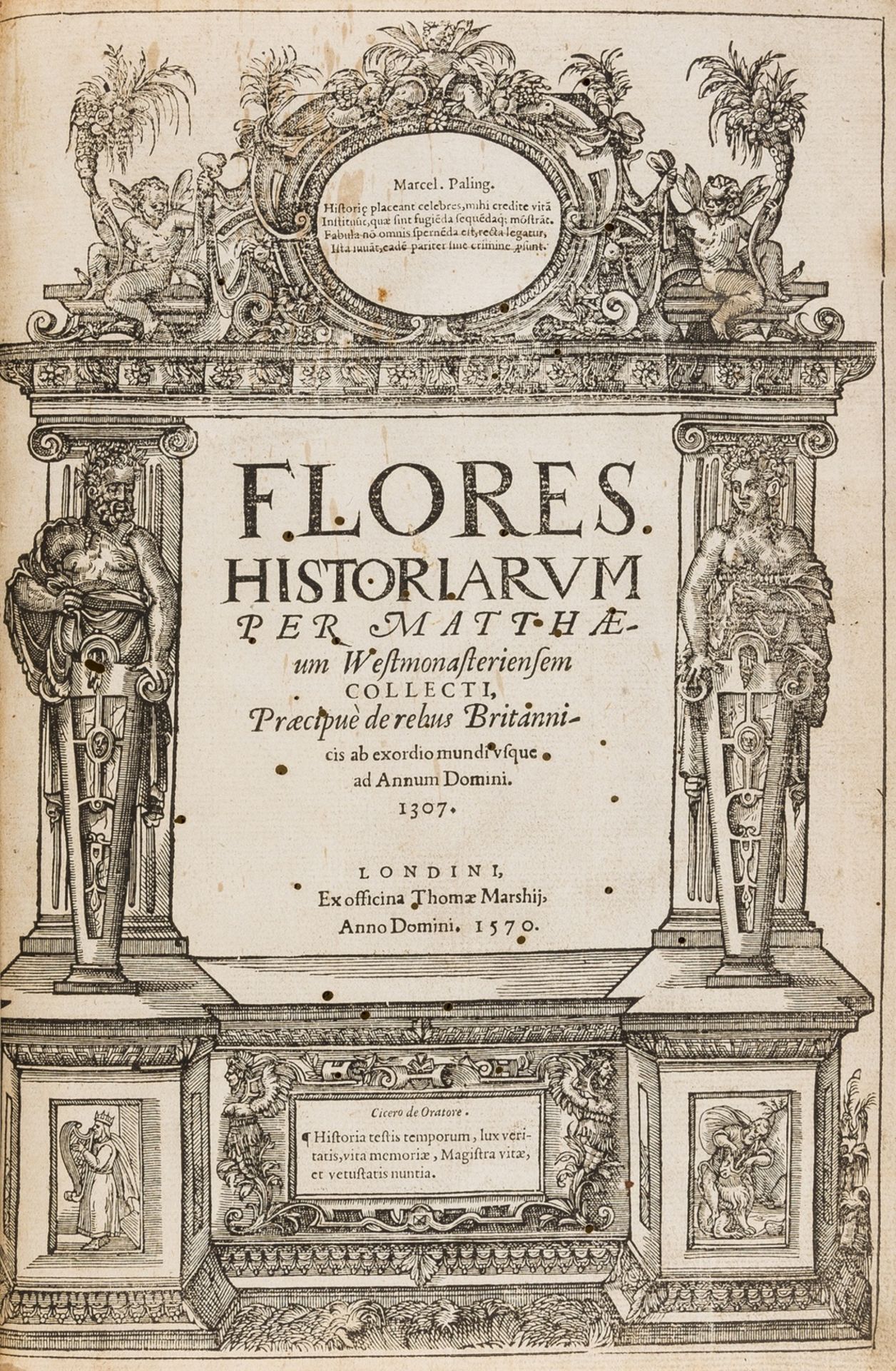 [Paris (Matthew)] Flores Historiarum per Matthaeum Westmonasteriensem Collecti, 1570.