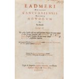 Eadmer. Eadmeri Monachi Cantuariensis Historiae Novorum, 1623.