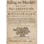 English Civil War.- [Sexby (Edward) and Silias Titus], "William Allen". Killing no Murder: Briefly …