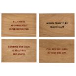 Jenny Holzer (b.1950) Truisms (set of four)