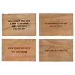 Jenny Holzer (b.1950) Truisms (set of four)