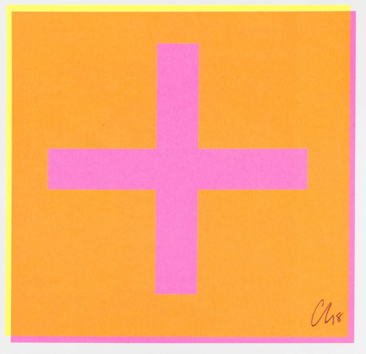 Chris Levine (b.1960) Cross print