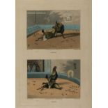 Cock fighting.- Alken (Henry) A Set of Four Plates on Cock Fighting, 4 aquatint etchings with …