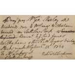 South Sea Company.- Warrant for dividends, manuscript, Stocks Market, 22nd September 1724.