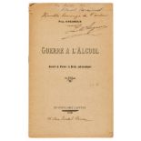 Alcoholism.- Chagnoux (Paul) Guerre a l'Alcool. recueil de Poésies et Récits anti-alcooliques, …