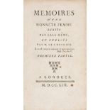 Chevrier (Francois-Antoine) Memoires d'une Honnete Femme , "Londres", 1753 & another (2)