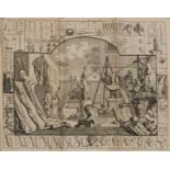 Hogarth (William) The Analysis of Beauty, first edition, 2 large folding engraved plates, with …