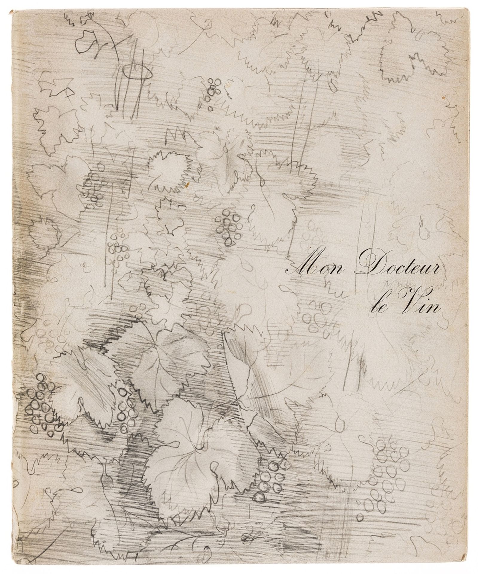 Wine.- Derys (Gaston) Mon Docteur le Vin. Aquarelles de Raoul Dufy, original lithographed wrappers …