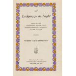 Roycrofters.- Stevenson (Robert Louis) A Lodging for the Night, number 17 of 100 copies on Japan …