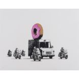 Banksy (b.1974) Donuts (Strawberry)