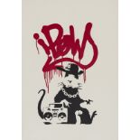 Banksy (b.1974) Gangsta Rat