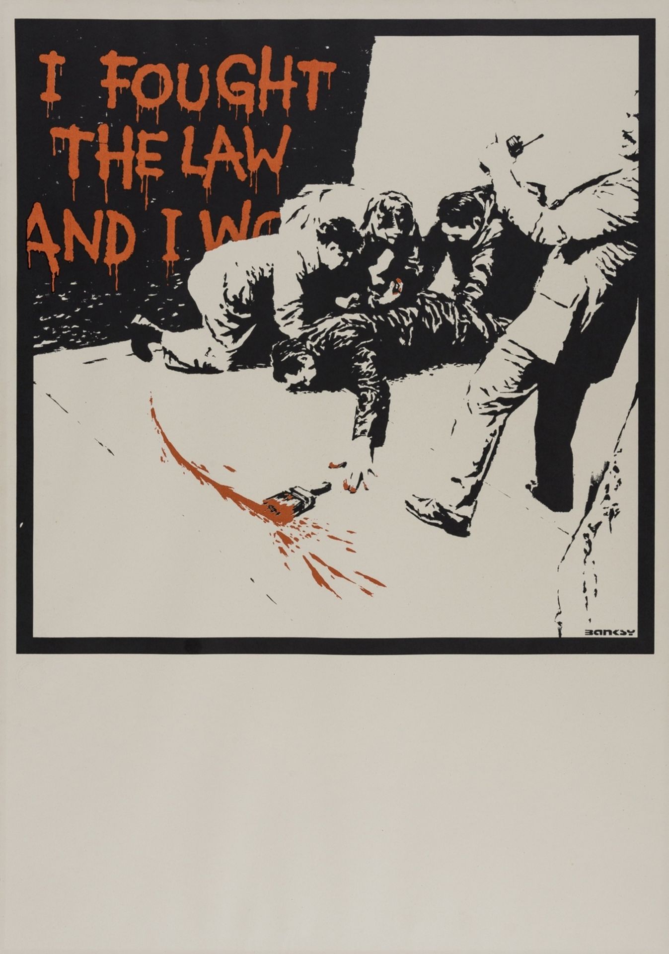 Banksy (b.1974) I Fought the Law (large sheet variant)