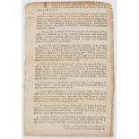 Maritime.- [?Sudbury (John) and Robert Griffith] Reasons humbly offer'd to the Honourable House of …