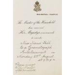 Royalty.- Edward VII & Queen Alexandra. 8 pieces of ephemera & an envelope addressed to Mrs Rowley …