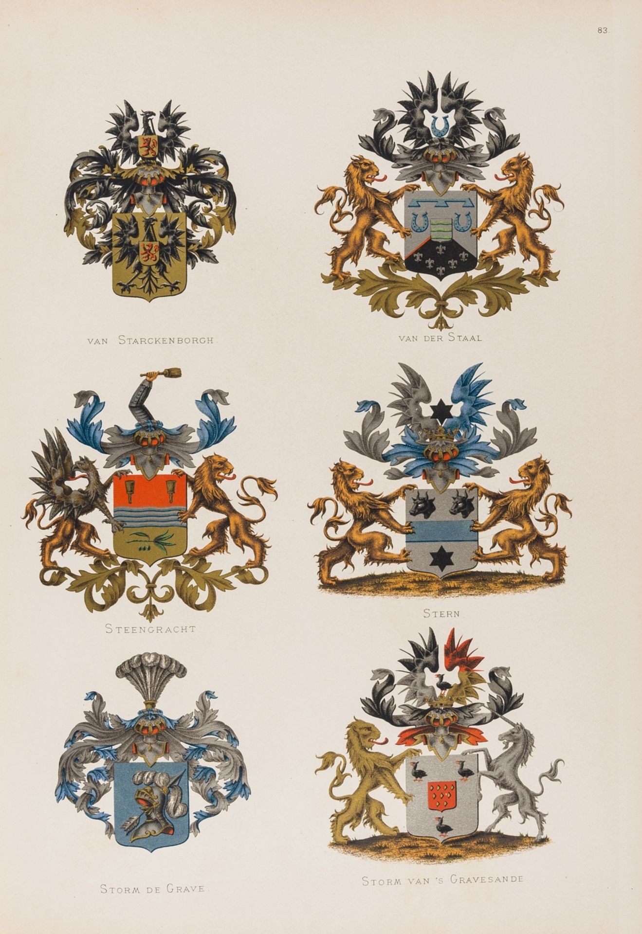 Heraldry.- Rietstap (J.B.) Wapenboek van den Nederlandschen Adel, 2 vol., 103 chromolithographed …