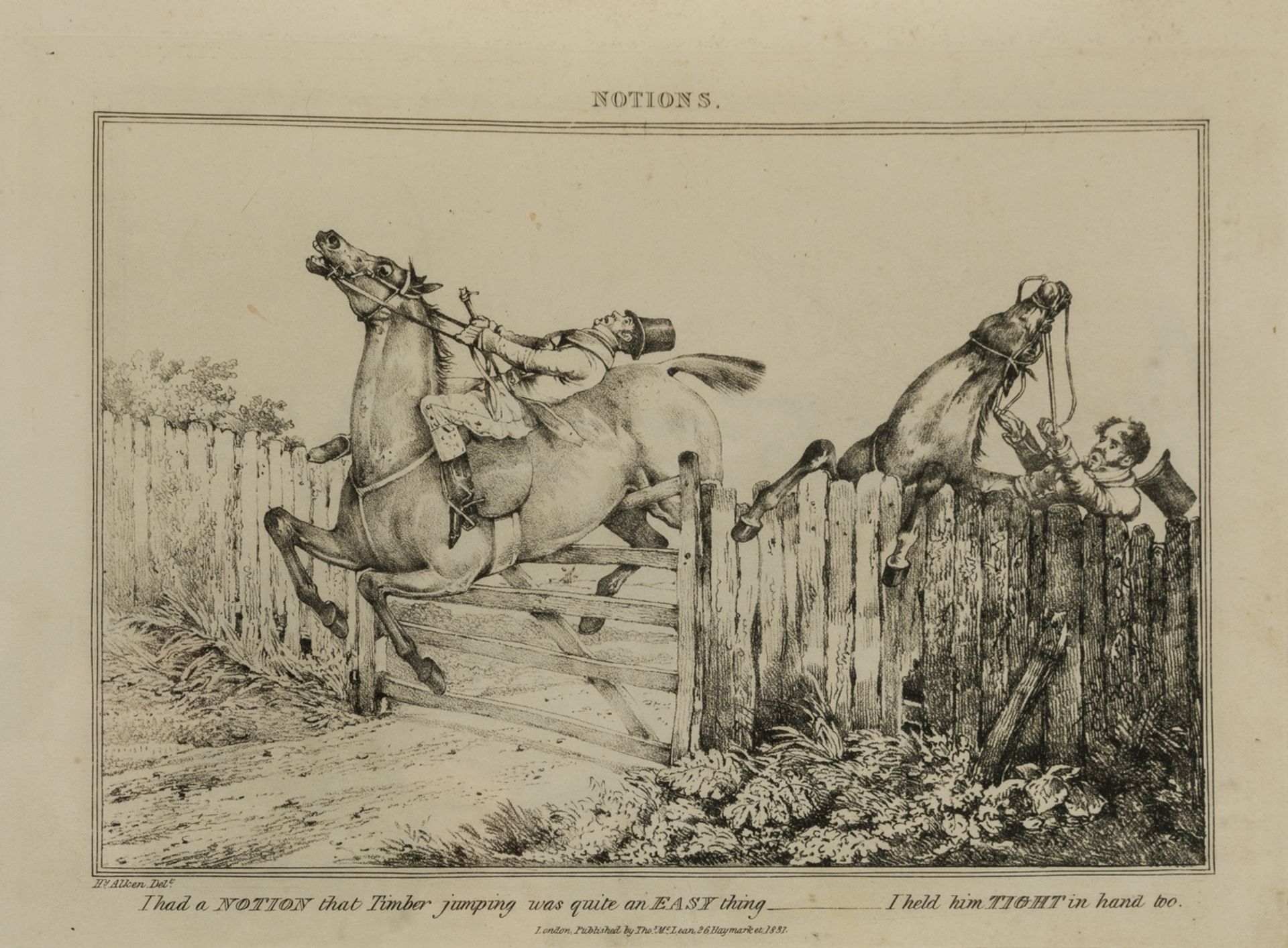 Alken (Henry), After. Sporting Notions, [1832].