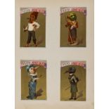 Trade cards.- Album of Victorian chromolithograph trade cards and scraps, [late 19th century].