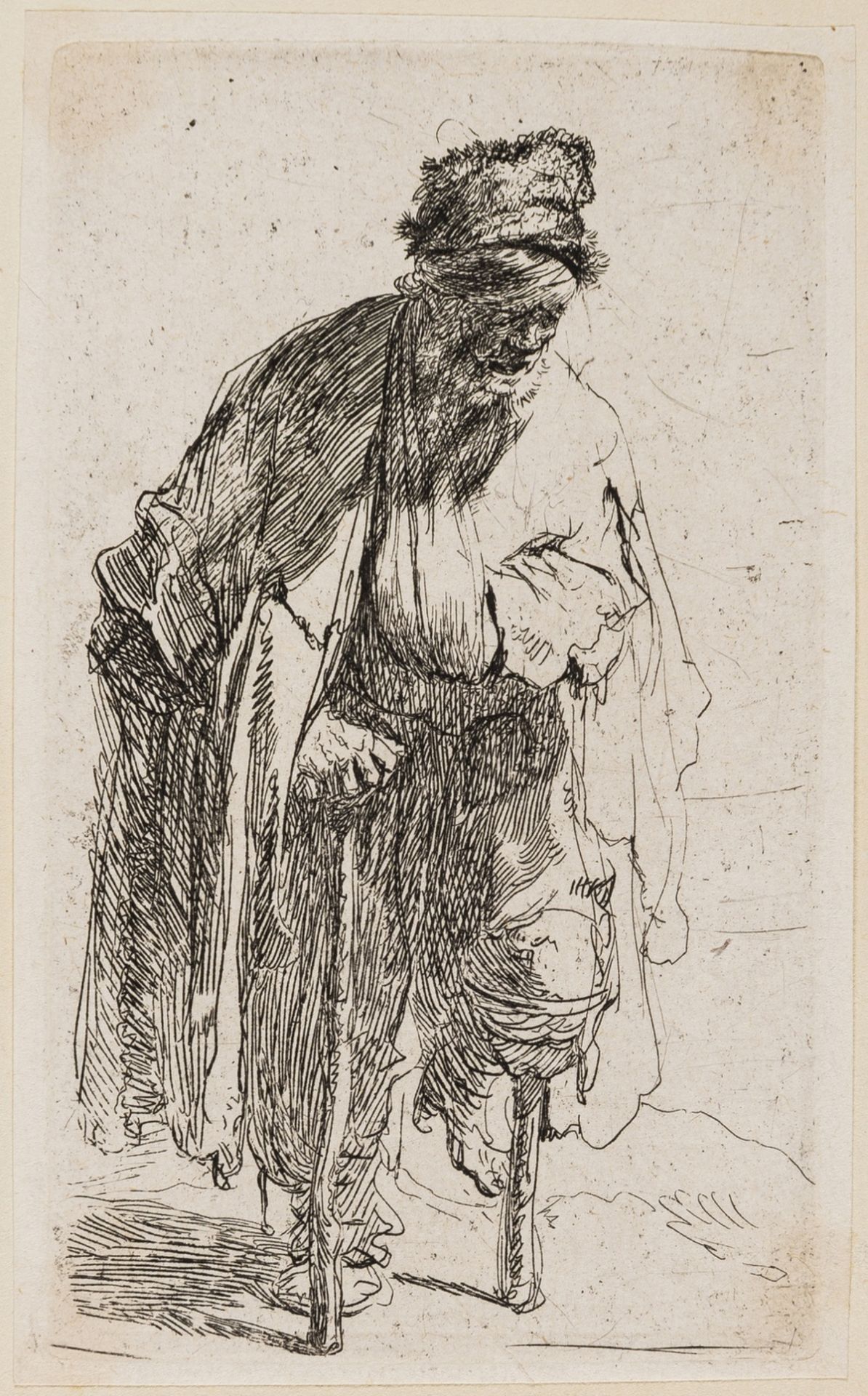 Rembrandt van Rijn (1606-1669) Beggar with a wooden leg