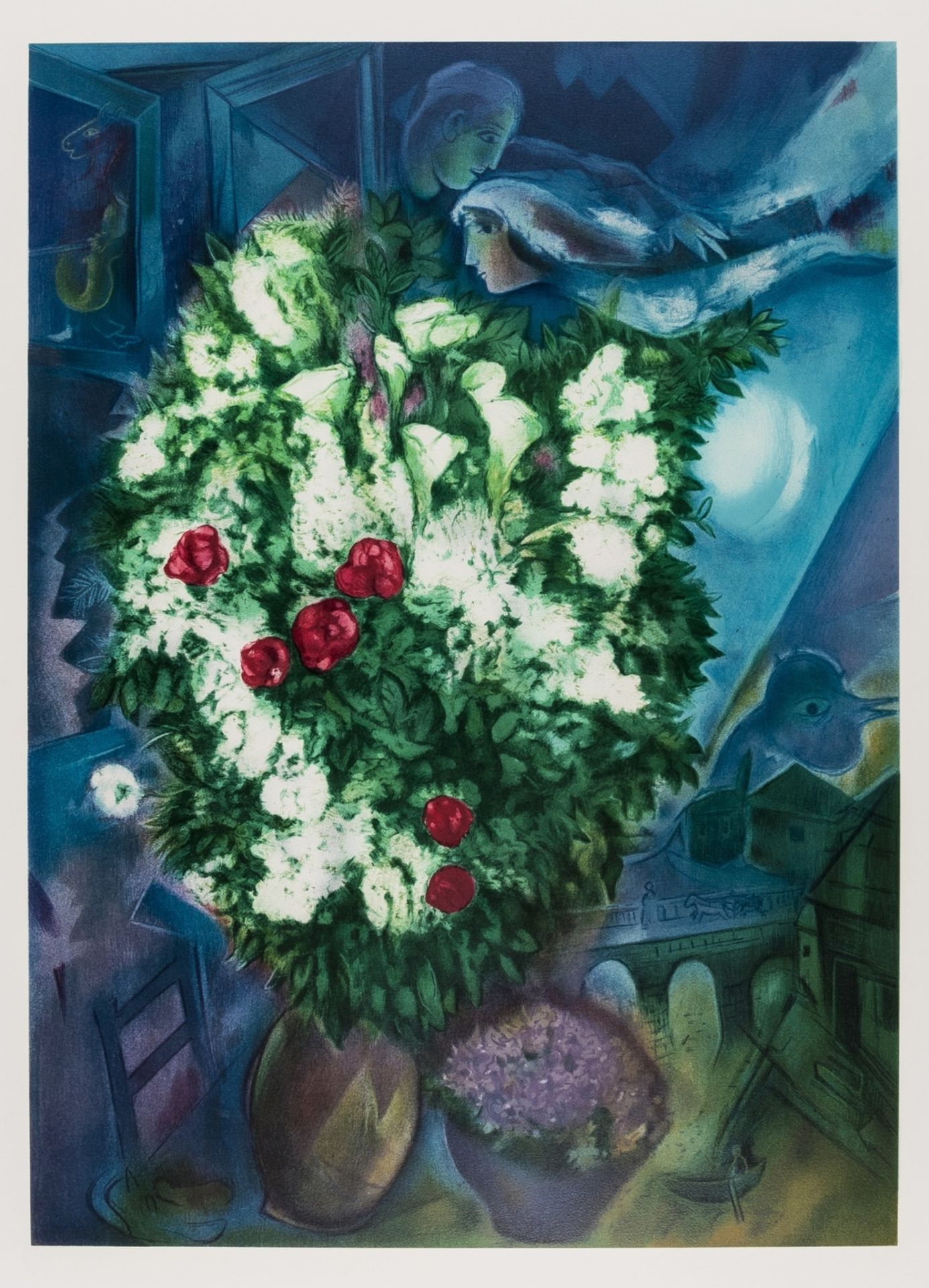 Marc Chagall (1887-1985) after. Bouquet