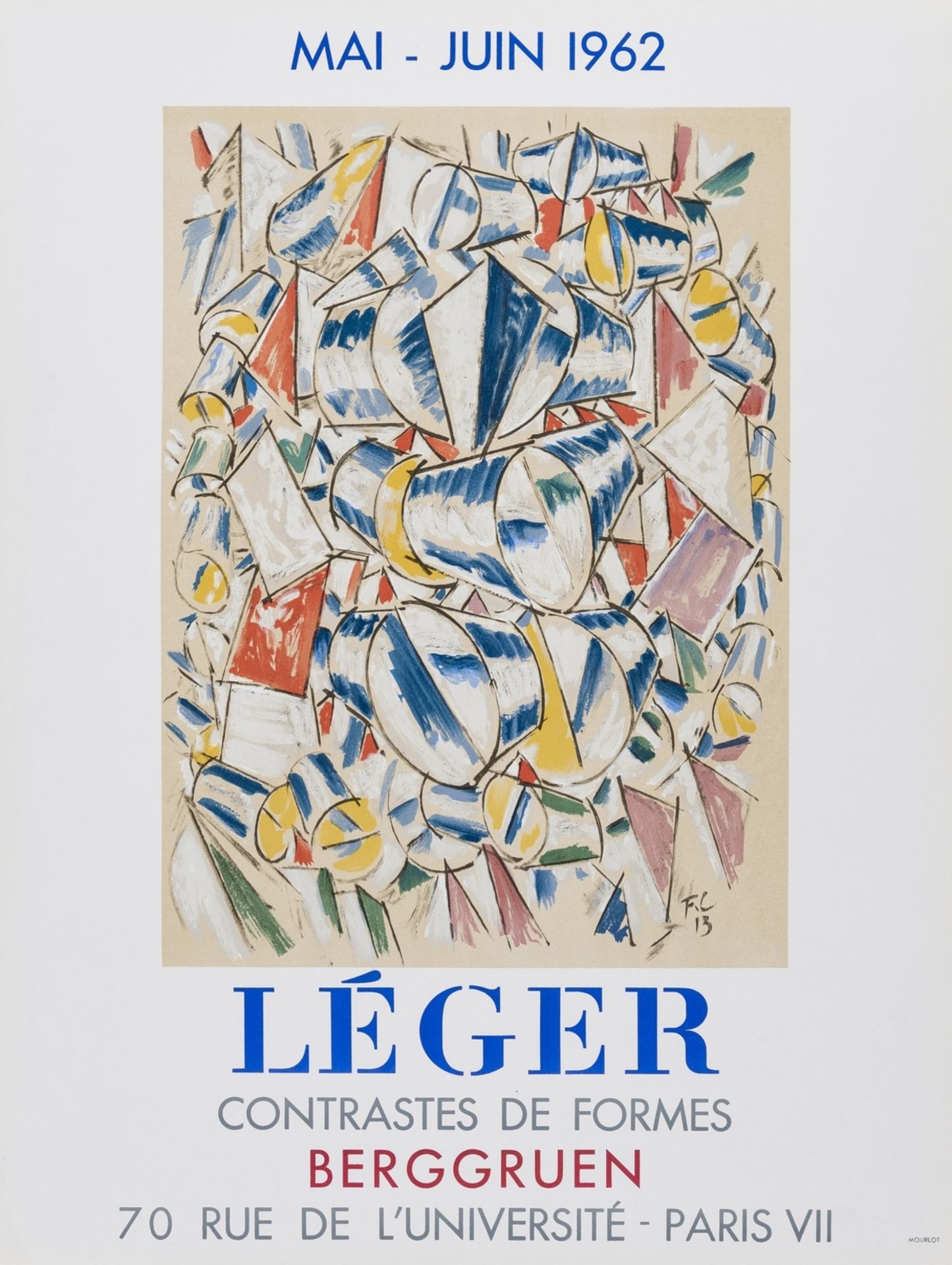 Fernand Léger (1881-1955) after. Léger. Affiche pour Berggruen