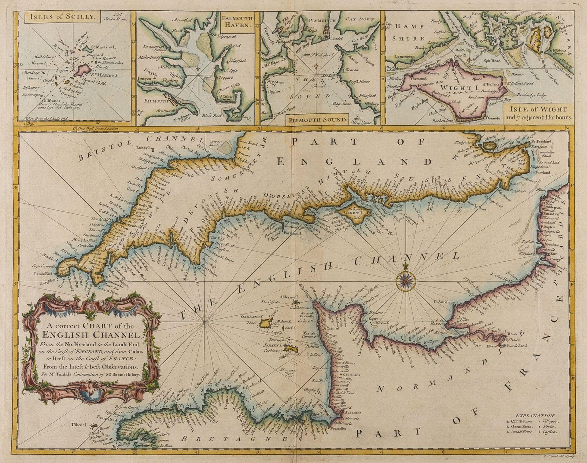 British Isles.- The Channel.- Searle (Richard William) A correct Chart of the English Channel from …