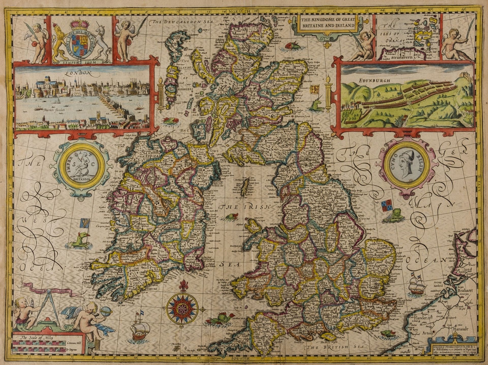 British Isles.- Speed (John) The Kingdome of Great Britaine and Ireland, 1653.