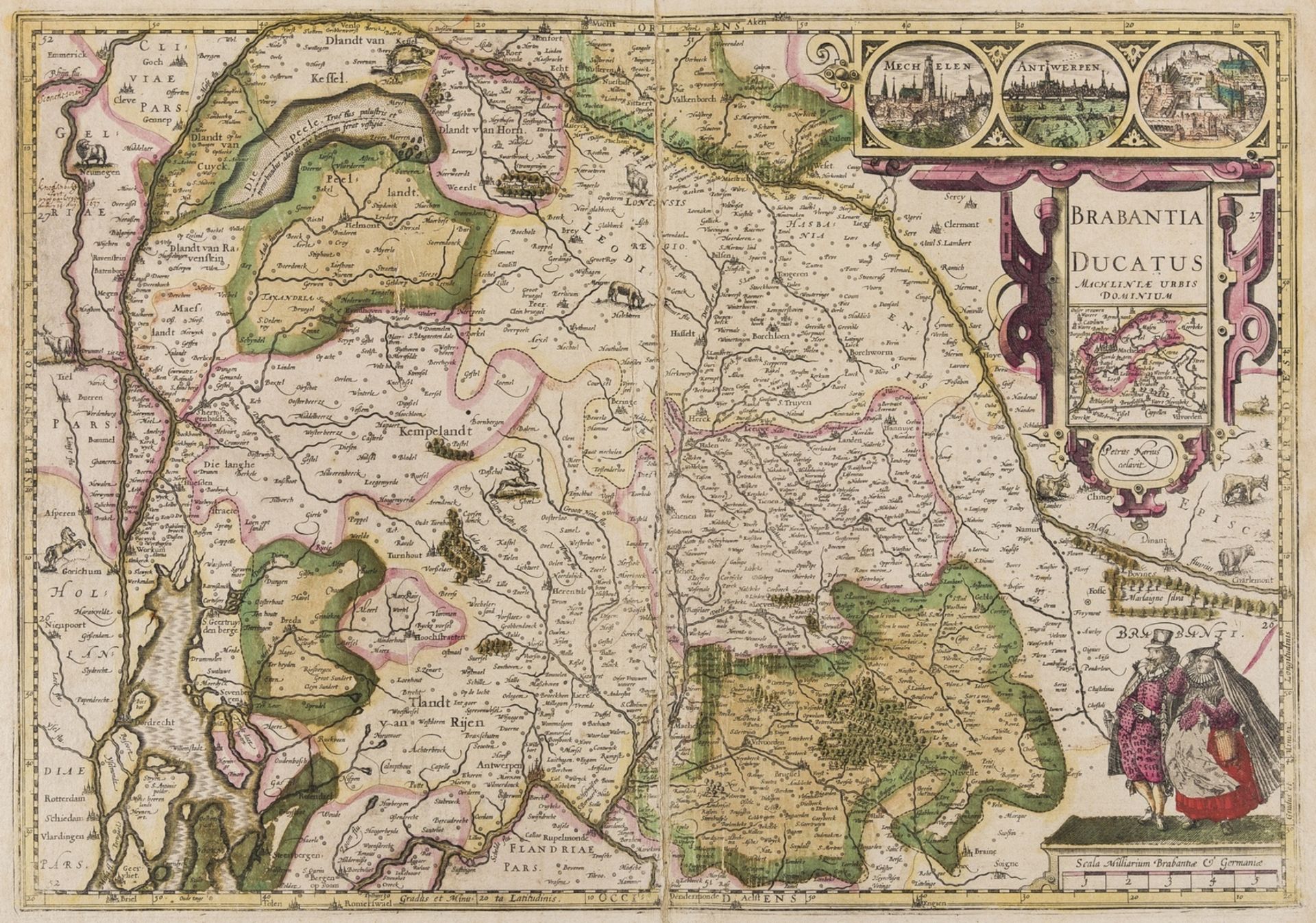 Low Countries.- Keere (Pieter Van Den) Brabantia Ducatus, [1617].