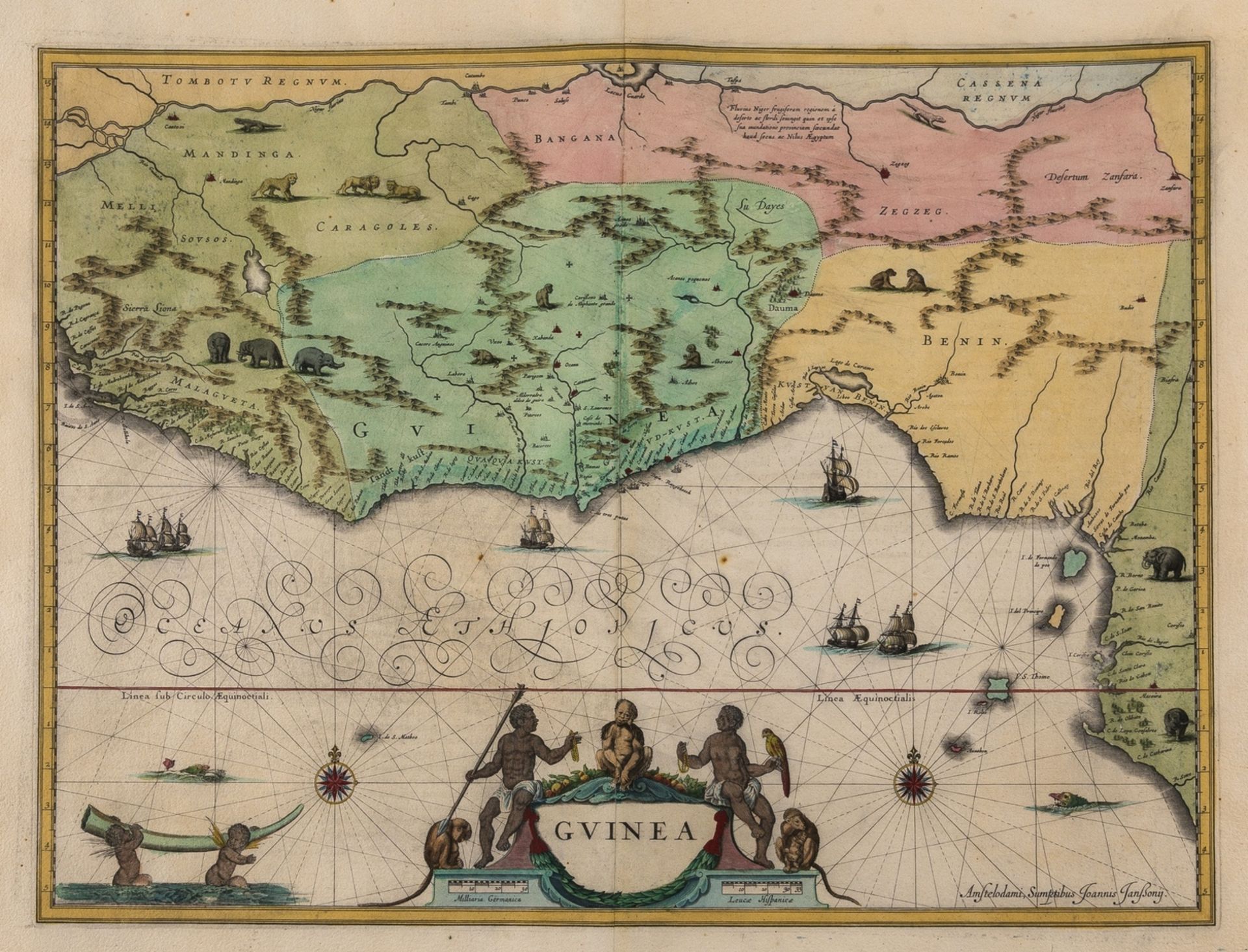 Africa.- Jansson (Jan) Guinea, [c. 1650].