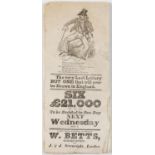 19th century Lotteries The very Last Lottery BUT ONE that will ever be Drawn in England c...