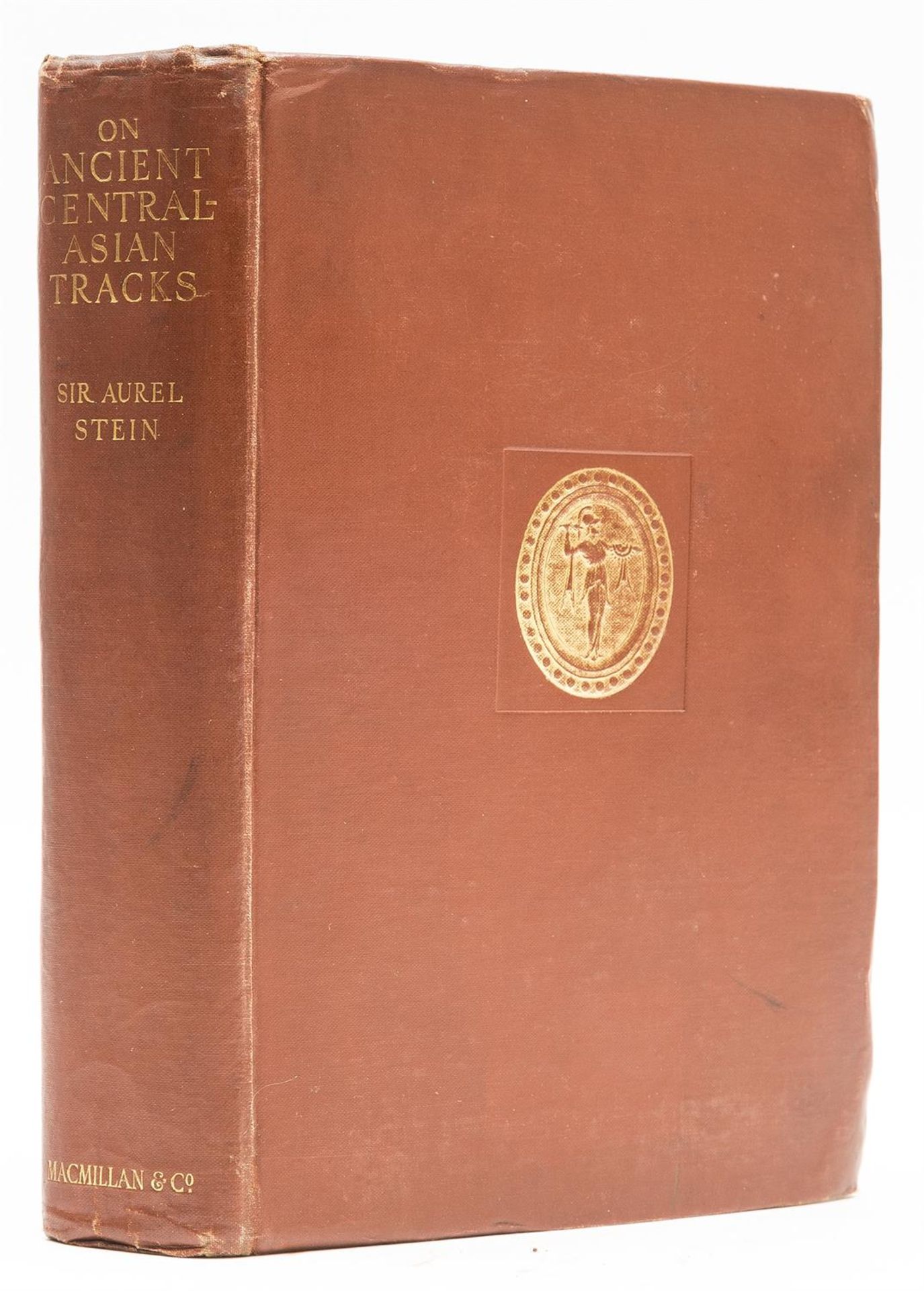 Stein Sir Marc Aurel On Ancient CentralAsian Tracks first edition original terracotta cloth...