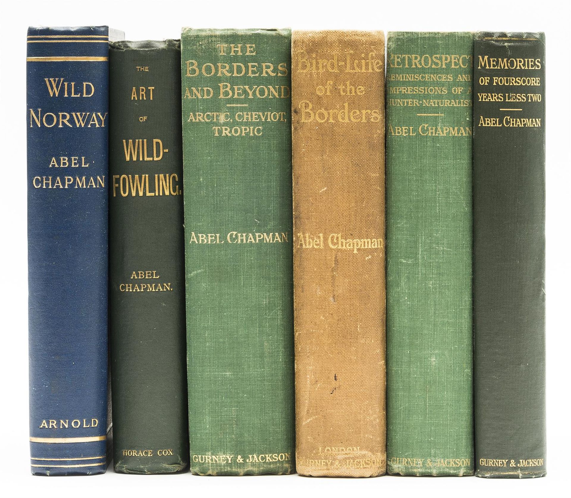 Sporting Chapman Abel Wild Norway first edition original cloth 1897 & others by the same 6