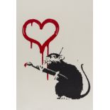 Banksy (b.1974) Love Rat