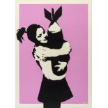 Banksy (b.1974) Bomb Love (Bomb Hugger)