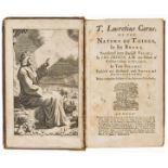 Lucretius Carus (Titus) Of the Nature of Things..., translated by Thomas Creech, 2 vol., by …