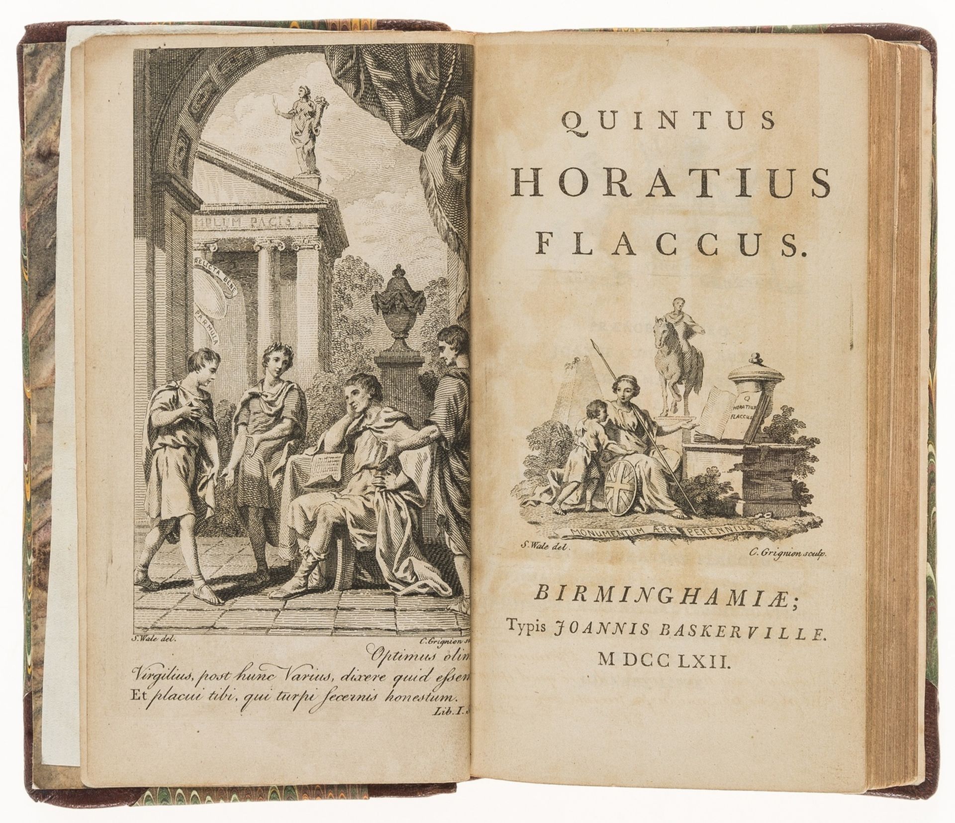 Horatius Flaccus (Quintus) [Opera], Birmingham, John Baskerville, 1762 & others (16)