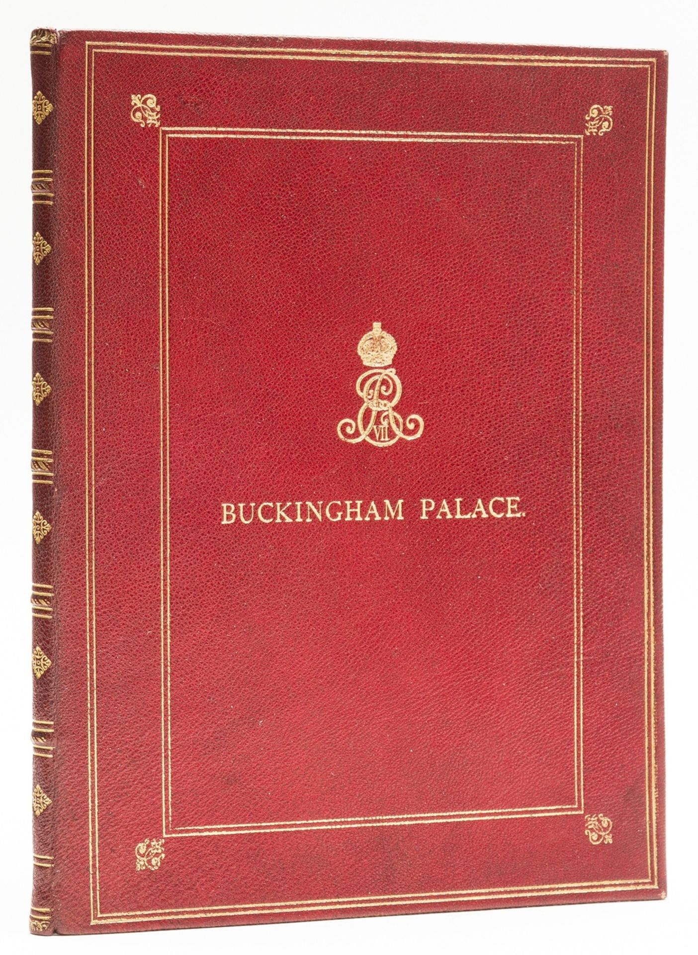 Binding.- Buckingham Palace.- Red morocco binding, [c.1905].