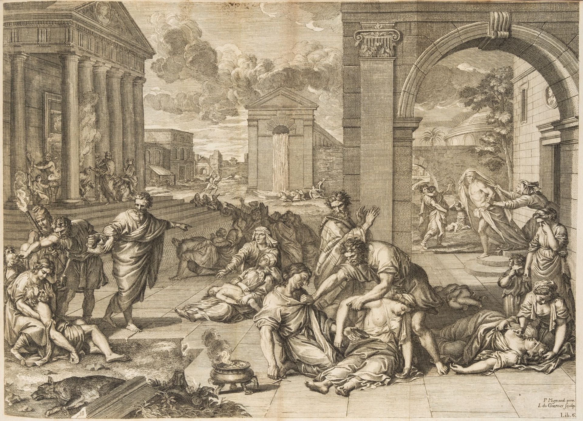 Lucretius Carus (Titus) De rerum natura libri sex, first Tonson edition, contemporary mottled …