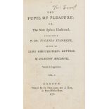 Epistolary Novel.- [Pratt (Samuel Jackson)], "Courtney Melmoth". The Pupil of Pleasure..., 2 vol., …