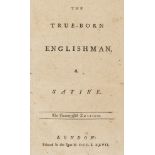 Defoe (Daniel) The true-born Englishman, a satire, 'The Twenty-fifth edition', no printer, 1777; …