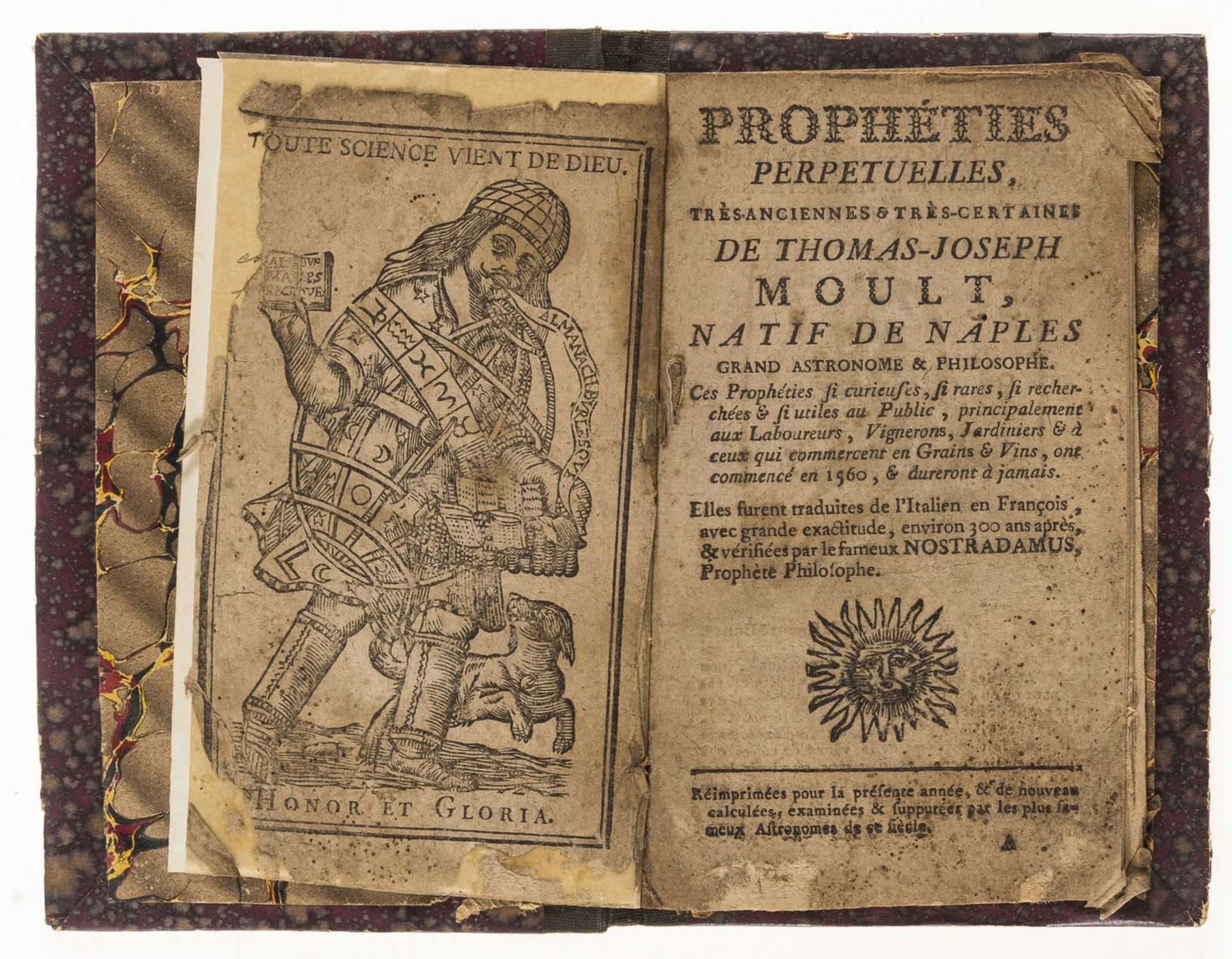 Nostradamus & Prophecy.- Moult (Thomas-Joseph) Propheties perpetuelles, tres-curieuses et …